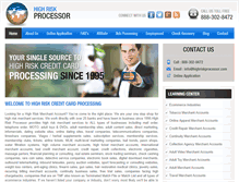 Tablet Screenshot of highriskprocessor.com